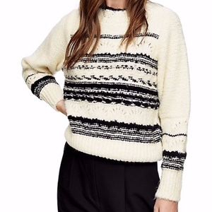 Knitted Pattern Sweater - Topshop - Small